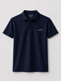 munVR NAVY Stitchless Polo