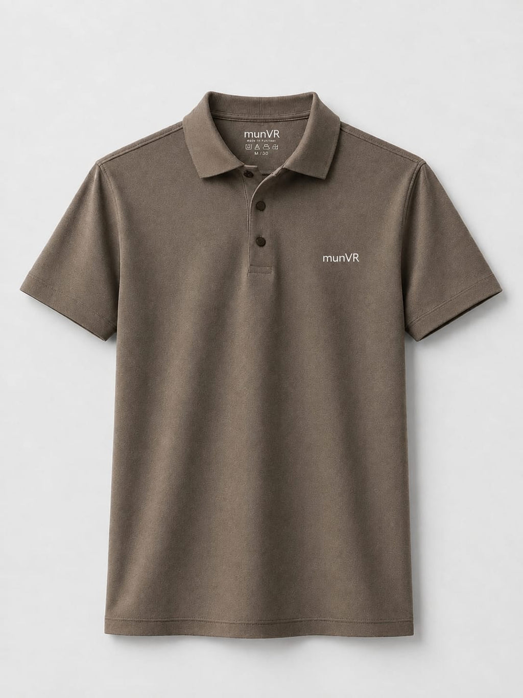 munVR BROWN Stitchless Polo