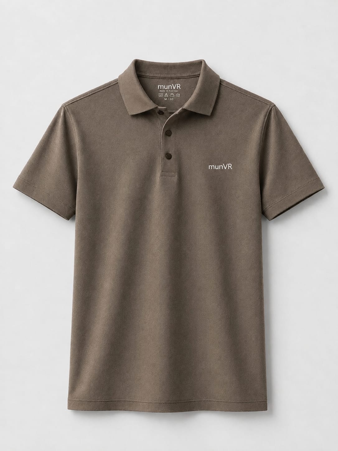 munVR BROWN Stitchless Polo
