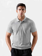 munVR GREY Stitchless Polo