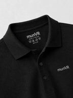 munVR BLACK Stitchless Polo