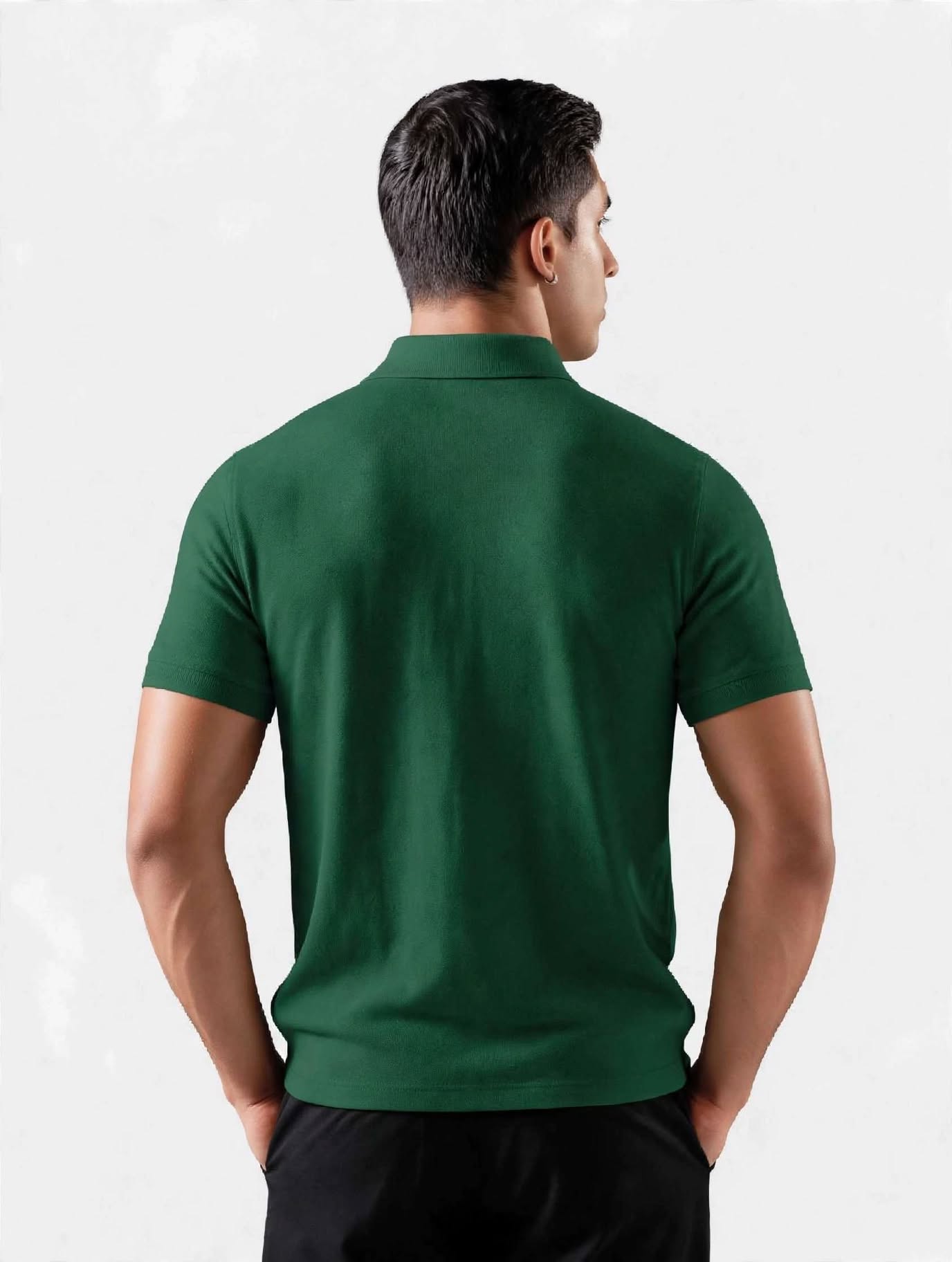 munVR GREEN Stitchless Polo