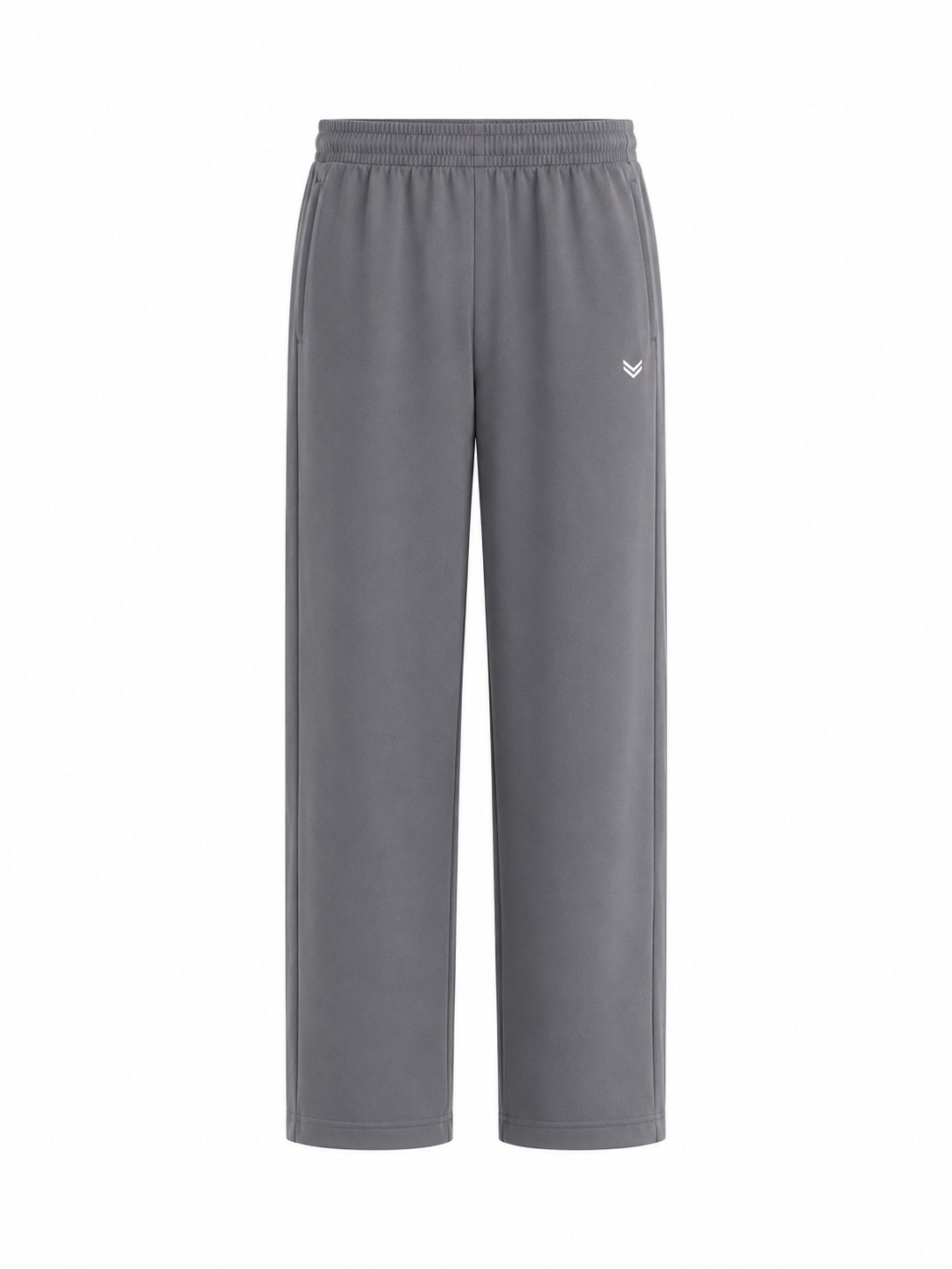 MunVR-Soft Gray Relaxed Straight Fit Trousers - Everyday Minimal